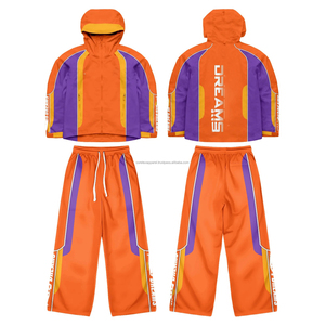 Custom Nylon Sweat Suit <b>Zip</b> <b>up</b> <b>Jacket</b> Pants Set Casual Lightweight Windcheater Nylon Mens Windbreaker <b>Jacket</b> Tracksuit for Men - Product Image 3