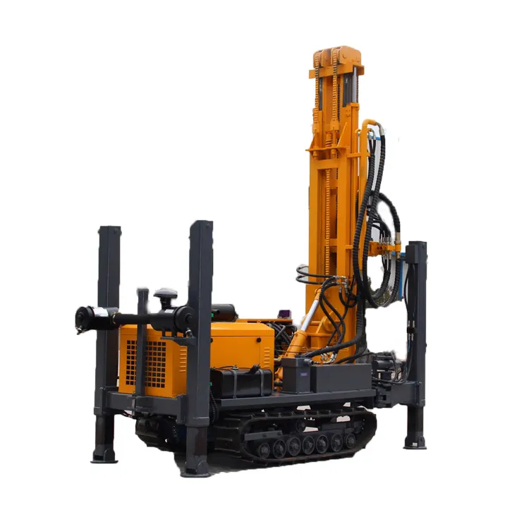 small water well drilling rigs 180M depth multifunctional crawler water well drilling rig machine bore well drilling machine