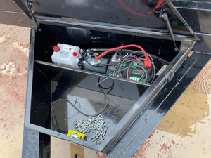 Chất lượng 83x6 Dump Trailer 3 trục 40 mét khối tipper bán Trailer thủy lực phía sau tới hạn bánh thành phần cốt lõi nông nghiệp - Product Image 6