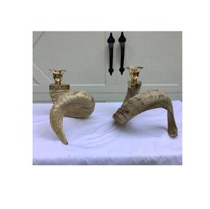 Portavelas de cuerno de cabra de diseño único, producto más vendido, fiestas de Navidad y portavelas de cuerno de cabra 100% - Product Image 1