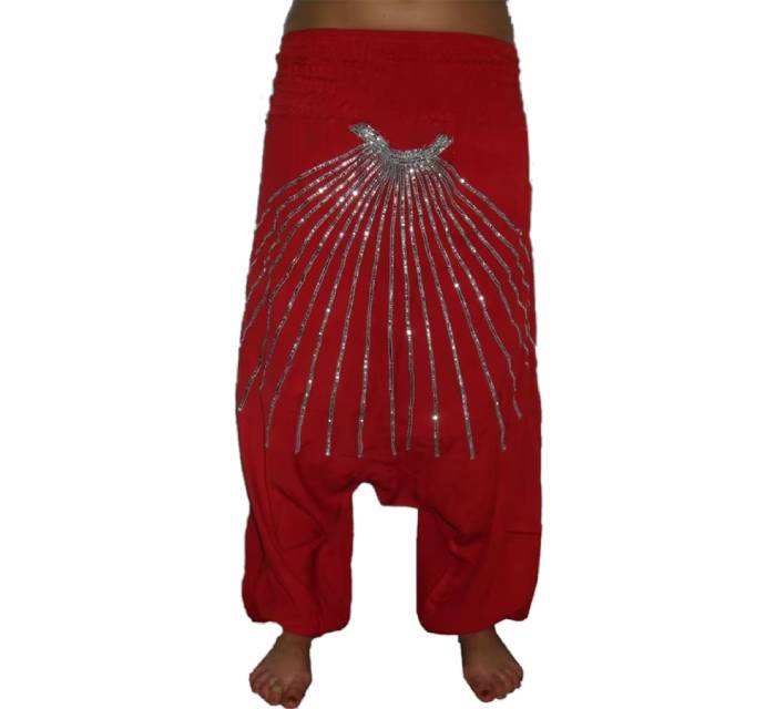 2025 New Collection Trendy Beautiful Red Color Harem Pants in Eco