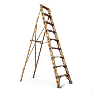 Venta a granel Escalera de bambú de alta calidad para colgar ropa en el baño Estilo de lujo Diseño ecológico duradero - Product Image 5