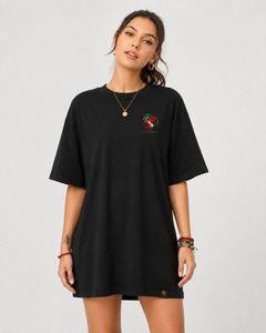 T-shirt de yoga décontracté pour femme en coton biologique 100% écologique, coupe ample, col rond, manches courtes, respirant, séchage rapide - Product Image 1