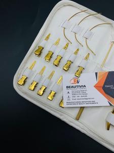 Kit de pinces d'extension de cheveux en nylon kératine avec logo personnalisé de haute qualité Sac de colle réutilisable en acier durable plaqué or de qualité chirurgicale - Product Image 2