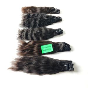 ผมต่อแบบเป็นลอนธรรมชาติ100% ผมคนอินเดียผมต่อแบบเป็นลอนสีดำ - Product Image 4