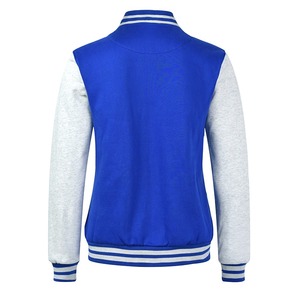 Chaqueta universitaria personalizada OEM para hombre, chaqueta universitaria gruesa con bolsillo y botones, chaqueta universitaria de béisbol bordada con letras Unisex - Product Image 3