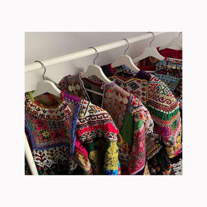 Afghani Baloch Tribal Banjara Embroidery Mirror Work <b>Applique</b> <b>Patch</b> Yoke for Stylish Salwar Kameez for Muslim Festivals - Product Image 5