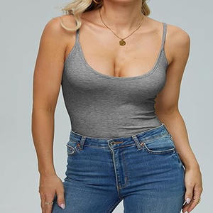 Nouvelle mode femmes licou hauts en tricot femme tricoté hors épaule hauts courts croix à bretelles personnalisé Sexy débardeurs - Product Image 6