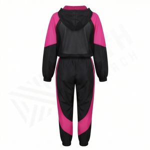 Veste coupe-vent à capuche pour femmes, survêtement imprimé, logo personnalisé, séchage rapide, respirant, sport, course à pied, 2 panneaux, vêtements de sport, de gym et de fitness - Product Image 2