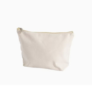 Bolsa de cosméticos de maquillaje de poliéster duradero Estuche cuadrado de moda con cremallera Logotipo personalizado para viajes-Bolsa de lona de algodón - Product Image 2