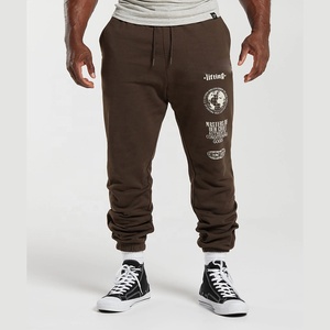 High Quality Fleece Jogger Athletic Trousers Custom logo Printing Fleece Jogger <b>Oversized</b> <b>Sweatpants</b> Mens Pants - Product Image 3