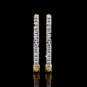 Exclusive Fashion Women's 925 <b>Sterling</b> <b>Silver</b> <b>Hoop</b> <b>Earrings</b> Set Unique Circle Designed with Leb Grown Diamond Fine Jewelry - Product Image 4