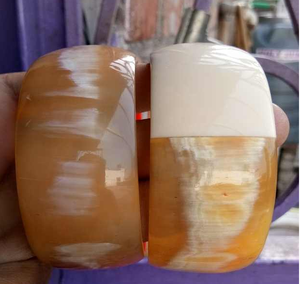 Brazalete de Cuerno, Brazalete de Cuerno Hecho a Mano, Brazalete de Cuerno Estilo Bohemio para Mujer - Product Image 2