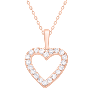 Venta caliente Rikhava Real Diamonds Pendant Heart Charm Jewelry para bodas y compromisos Colgantes y dijes de moda - Product Image 6