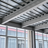 Tôles d'acier galvanisées professionnelles pour planchers ouverts, idéales pour les grands projets de structures en acier et le support de dalles en béton