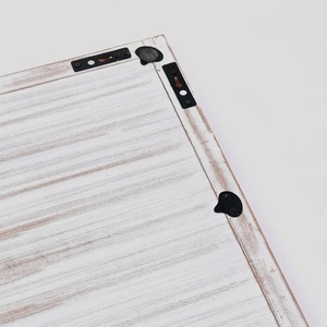 Decoración de Pared Rectangular de Madera con Mandala Floral Tallada a Mano con Trabajo de Espejo - 24X71 Pulgadas - Product Image 5