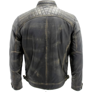 Chaqueta de Cuero Vacuno para Hombre, 100% Cuero, Mangas Completas, Nuevo Estilo, Chaquetas de Cuero Vacuno para Hombre, Uso en Invierno - Product Image 4