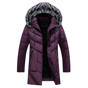 Men's Winter <b>Hooded</b> Double Layer <b>Waterproof</b> Windproof <b>Puffer</b> <b>Jacket</b> <b>with</b> Zipper Closure Versatile High Street Style - Product Image 2