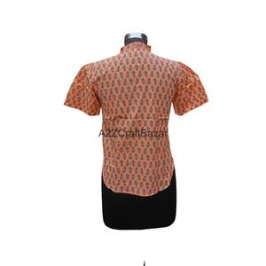 Robe décontractée 100% coton pur, ample, demi-manches, col rond, imprimé floral artisanal, imprimé numérique, taille naturelle, respirante, vintage - Product Image 5