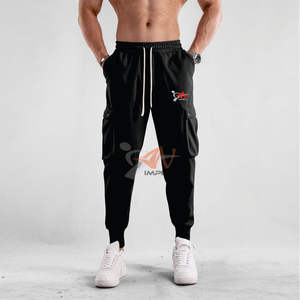 High Quality Custom Logo Customized Drawstring Jogging Long Trousers Casual <b>Jogger</b> Tracksuit Breathable <b>Cargo</b> Sweatpants for <b>Men</b> - Product Image 4