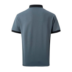 2025 camiseta Polo de alta calidad para hombre hecha en Pakistán tela de punto transpirable de manga corta de Color liso Simple - Product Image 3