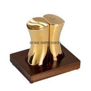 Centro de mesa de comedor de aspecto elegante único, juego de molinillo de sal y pimienta con acabado esmaltado de diseñador atractivo para condimentar alimentos - Product Image 4