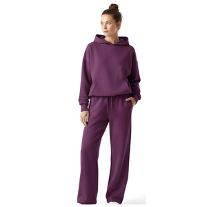 Ensemble de survêtement unisexe décontracté d'hiver 2026, coupe classique personnalisée, haute qualité, 100 % polyester, sweat à capuche réversible - Product Image 2