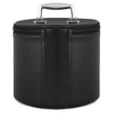 กระเป๋าใส่หมวกเฟซของสมาคมเมสันระดับพรีเมียม ทำจากหนังสีดำ พร้อมตราสัญลักษณ์สองด้าน (ด้านหน้าและด้านบน) ประดับด้วยคริสตัล ปักด้วยมือ พร้อมสายสะพาย - Product Image 5