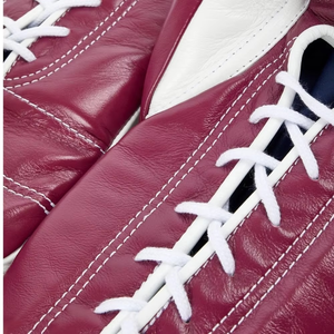 Guantes de boxeo ganadores de entrenamiento profesional Guantes de boxeo con cordones de vino blanco de cuero real Guantes de boxeo de alta calidad - Product Image 3