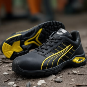 Zapatos de Seguridad de Cuero PUMA Talla 41 W.11 Negro/Amarillo S3L FO SR 20345:2022 - Product Image 3