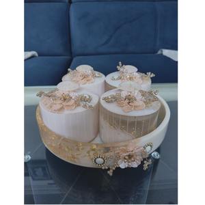 Plateau de service en résine époxy de couleur personnalisée, fourni directement par l'usine, pour fruits, collations, desserts et café, à prix direct d'usine - Product Image 2