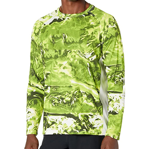 Haute qualité impression par sublimation personnalisée taille adulte hommes chemise de pêche Spandex / Polyester prix usine chemises de pêche à manches longues - Product Image 5