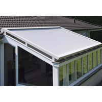 Auvent de toit rétractable électrique à commande à distance en alliage d'aluminium avec toile acrylique de qualité supérieure pour montage en surface et en suspension