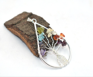 Meilleure qualité Offre Spéciale en vrac naturel 7 Chakras arbre de vie pendentif collier pour la fabrication de bijoux - Product Image 1