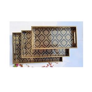 ถาดเสิร์ฟกาแฟ MDF สำหรับห้องครัวถาดเสิร์ฟกาแฟดีไซน์พิมพ์ลายเอกลักษณ์สำหรับบ้านและโรงแรม - Product Image 3