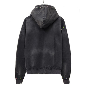 Sudadera con Capucha Personalizada con Pedrería, Sudadera con Logotipo de Cristal Personalizado, Sudadera con Capucha de Diamantes Brillantes Estilo Y2K - Product Image 2