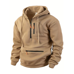 Nueva Llegada Sudadera con Capucha para Hombre 100% Algodón Transpirable Precio de Mayoreo Sudadera Básica Lisa Talla Grande Sudadera con Capucha para Hombre en Venta - Product Image 1