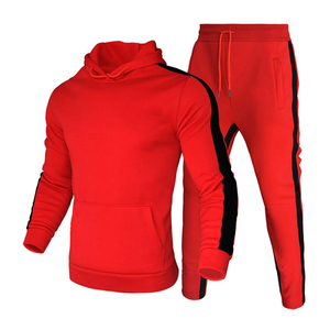 Men's Plus Size Winter Casual Pullover Tracksuit New Arrival Breathable 100% Cotton Reversible Sportswear Ribbed Jogger Pullover - Product Image 2