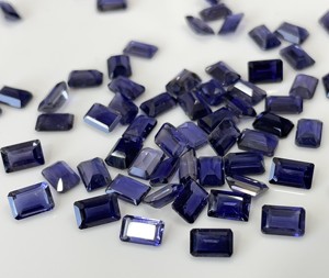 Iolite แปดเหลี่ยม3X5มม. ตัดเหลี่ยมเพชรพลอยหลวมคุณภาพสูง - Product Image 5