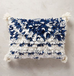 Housse de coussin en laine pure berbère, coussin marocain noué à la main, coussin Azilal, décoration intérieure, fabriqué en INDE - Product Image 1
