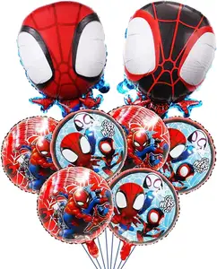 Spider-Man and His Amazing Friends Foil Balloons, Birthday Party Balloon Decorations