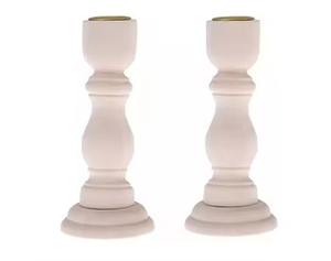 Haute vente Top qualité blanchi en bois pilier bougeoir nouveau Design bougeoirs pour la décoration de la maison décor de Table de mariage - Product Image 4