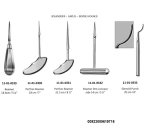 Escariadores ortopédicos Awls Bone Hooks Instrumentos Acero inoxidable Alta calidad Pakistán Alibaba MAHERSI