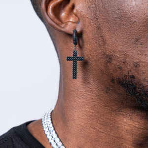 Classic Round Lab Grown Diamond Eco-friendly <b>Hoop</b> <b>Earrings</b> 925 Sterling <b>Silver</b> Gift Party - Product Image 1