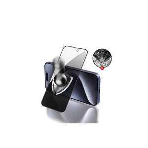 Protection d'écran en verre trempé SAFA Rika Series Netzy pour iPhone 15 Pro - Installation facile, anti-espionnage, anti-choc, 3D Radian - Product Image 4