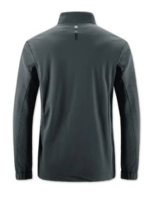 Vente en gros de veste parka softshell pour hommes équipement de plein air imperméable à haute élasticité mince et chaud avec fermeture à glissière personnalisable - Product Image 4