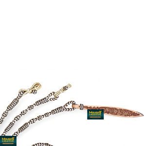 Romal trenzado de cuero crudo flexible, teñido en marrón Habana, para equitación vaquera occidental, con adornos de cuentas decorativas personalizables, OEM, estilo indio. - Product Image 3