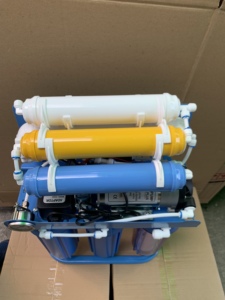 เครื่องกรองน้ำระบบ RO พร้อมขาตั้งและมาตรวัดน้ำมันการกรองใต้ซิงค์สำหรับใช้ในครัวเรือนดีไซน์สีฟ้าไม่เหมือนใคร - Product Image 5