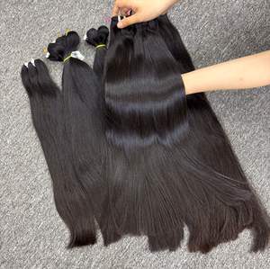 Extensiones de cabello Remy Virgen sin procesar más vendidas Paquetes de trama recta saludable de un solo donante vietnamita crudo - Product Image 4