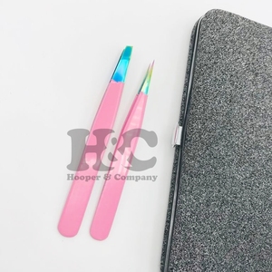 Pinzas para cejas de alto rango, listas para enviar, juego de pinzas para cejas de acero inoxidable, pinzas de embalaje gratis con logotipo gratis sostenible - Product Image 4